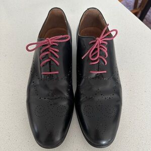 Elegant Black Leather Men's Dress Shoes